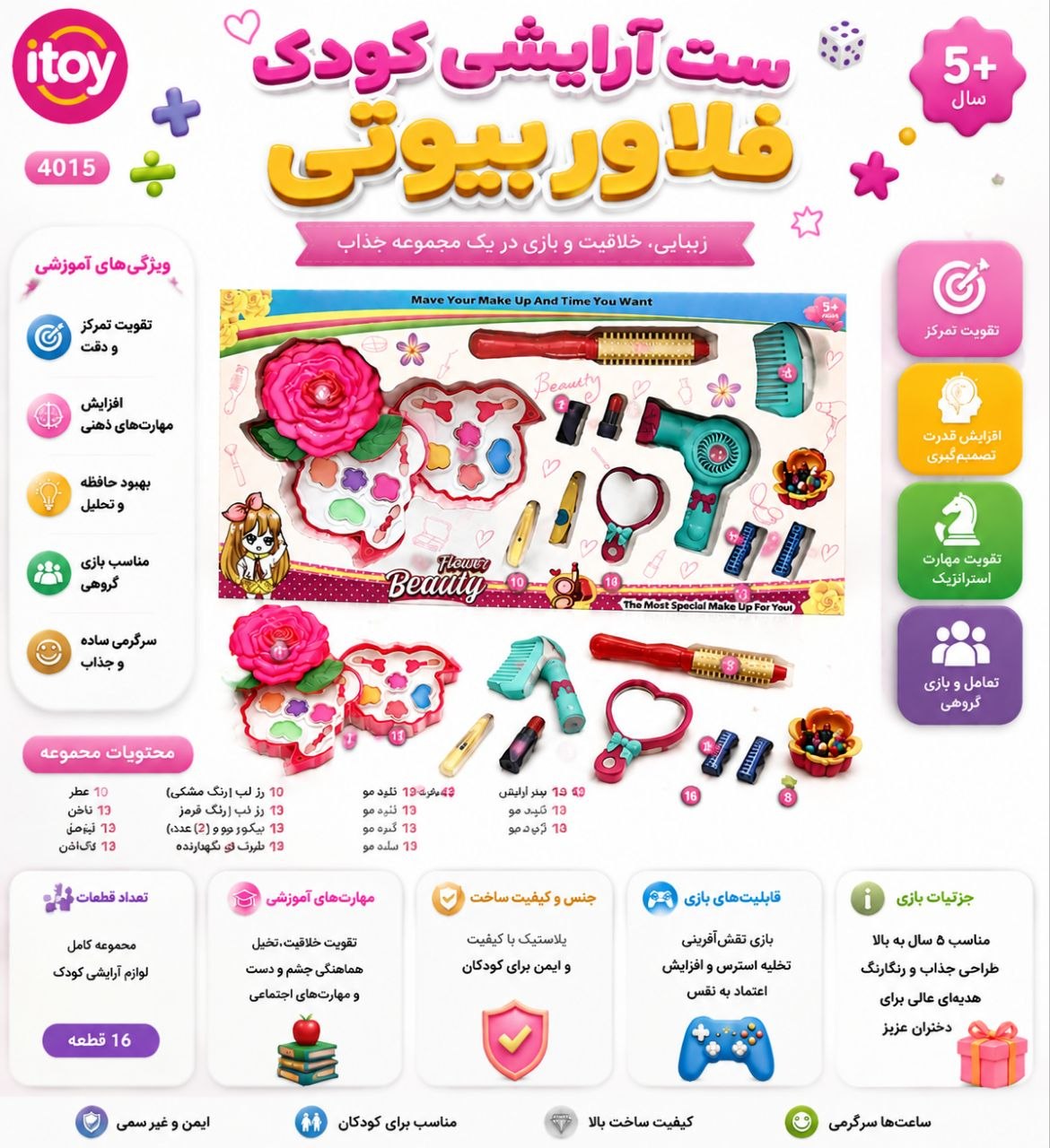 ✅آرایشی طرح گل