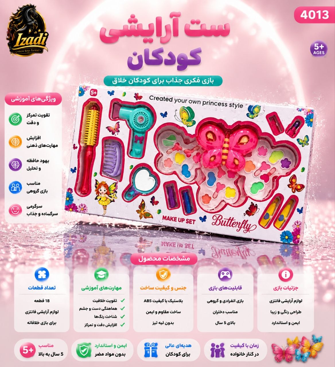 ✅آرایشی طرح پروانه
